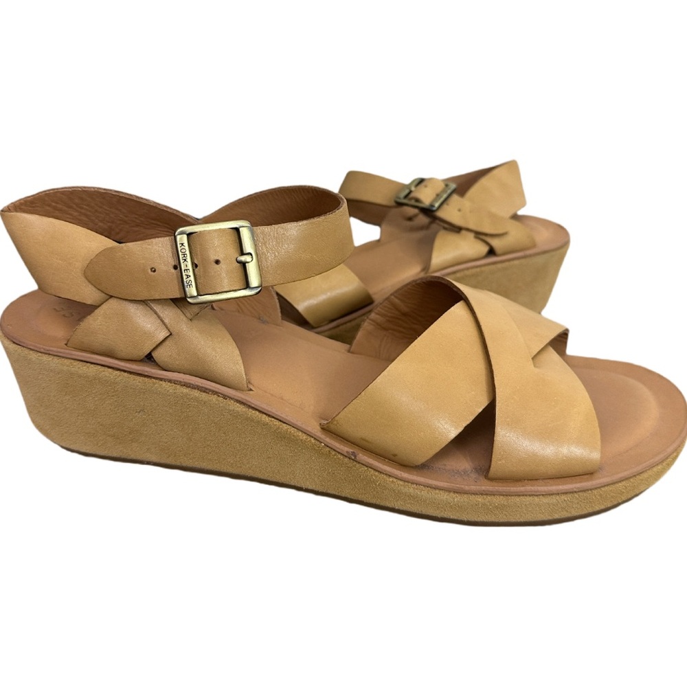 Kork-Ease Leather Strap Platform Sandals 10
